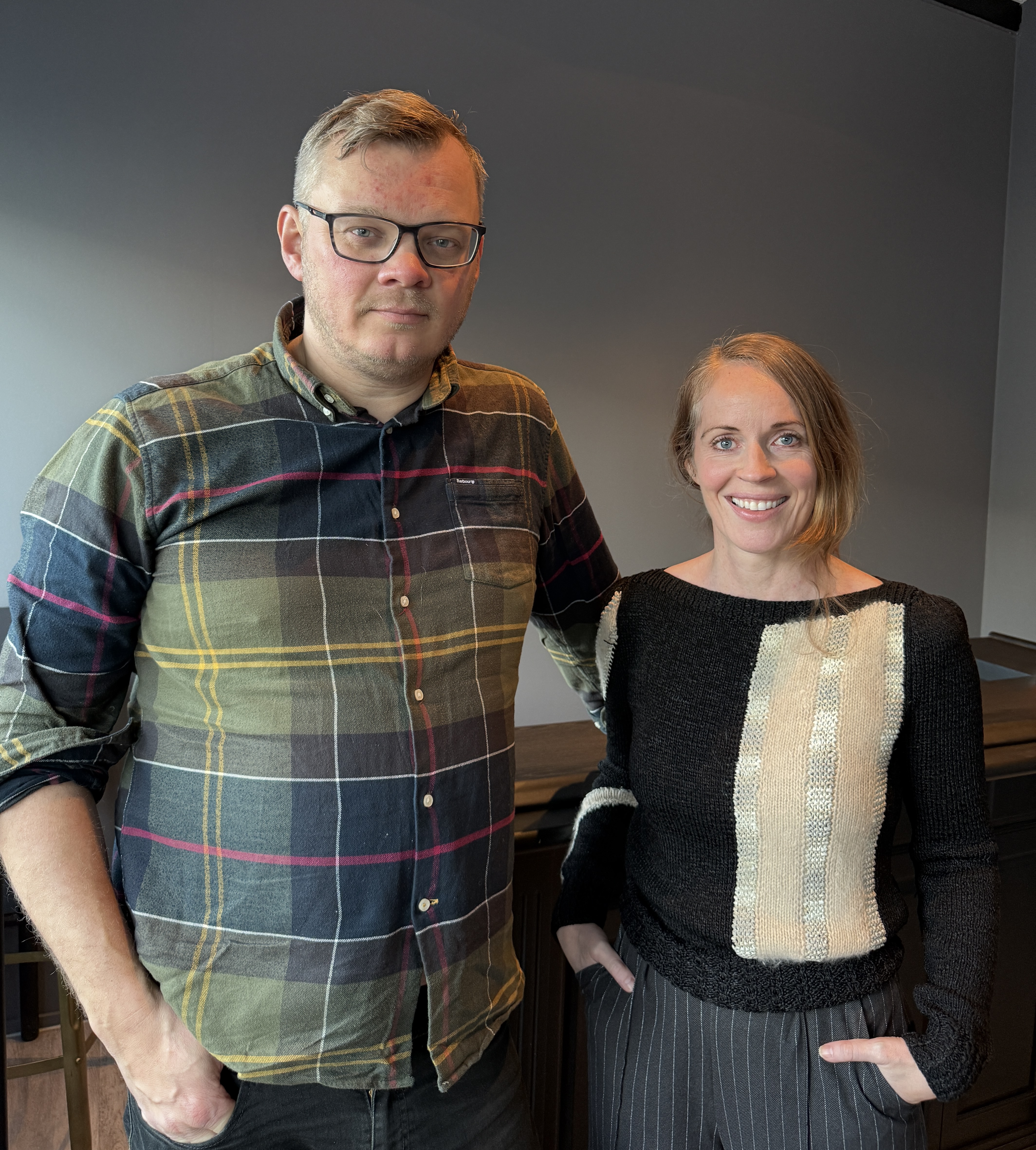 Ingi Bjorn Sigurdsson of TGC Capital Partners and Heidrun Osk Sigfusdottir founder of Catecut pictured during the announcement of TGC Capital Partners's investment in Catecut.